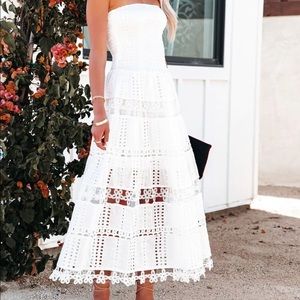 White bachelorette dress